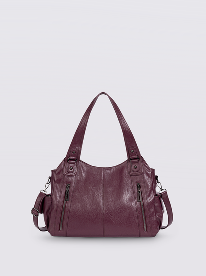 | Multi-Pocket Shoulder Bag, Adjustable Strap
