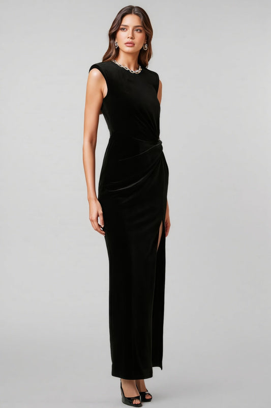 Selah Black Cutout Maxi Dress