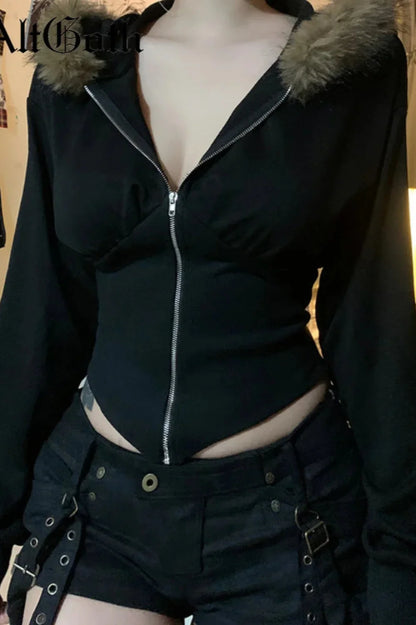 Y2K E-girl Corset Hoodie