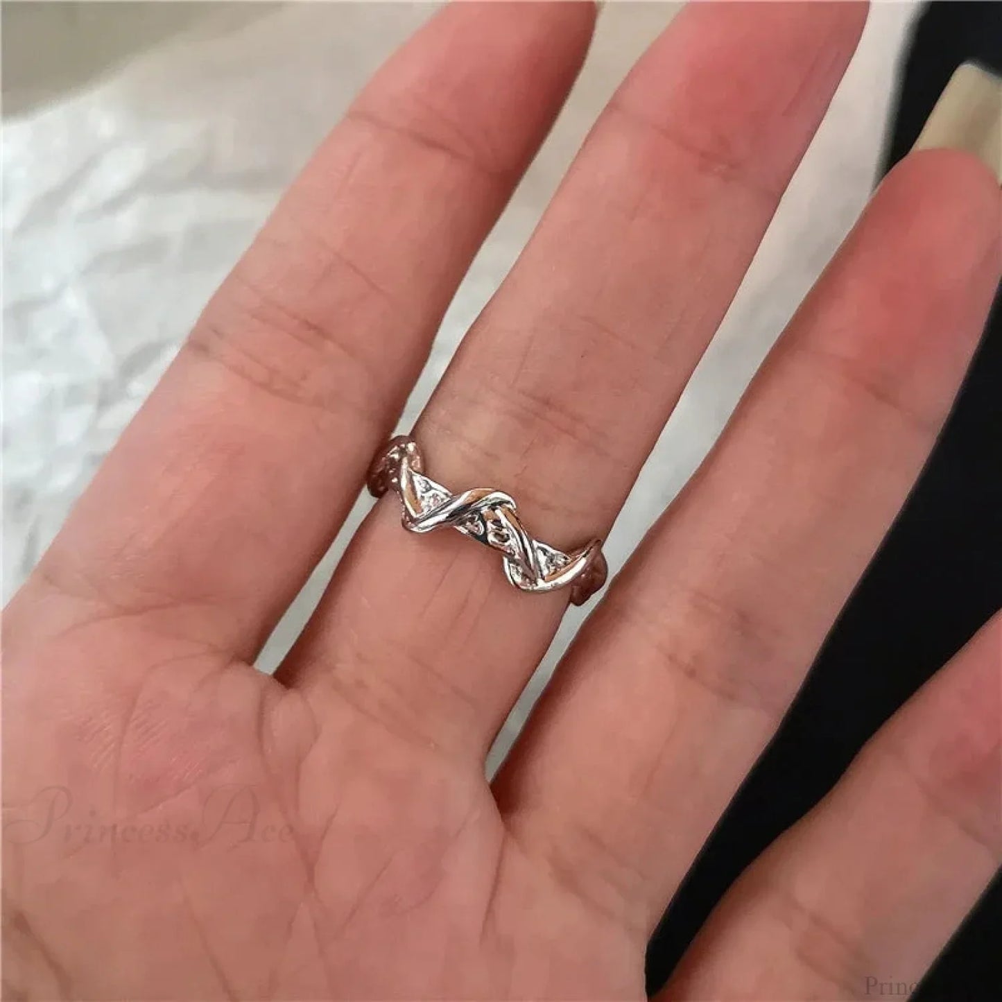 Y2K Gothic Animal Spider Crimson Crystal Ring