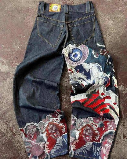 Y2K Gothic Streetwear Baggy Pant