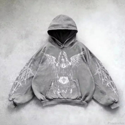 Y2K Mysterious Needlework Zipper Hoodie