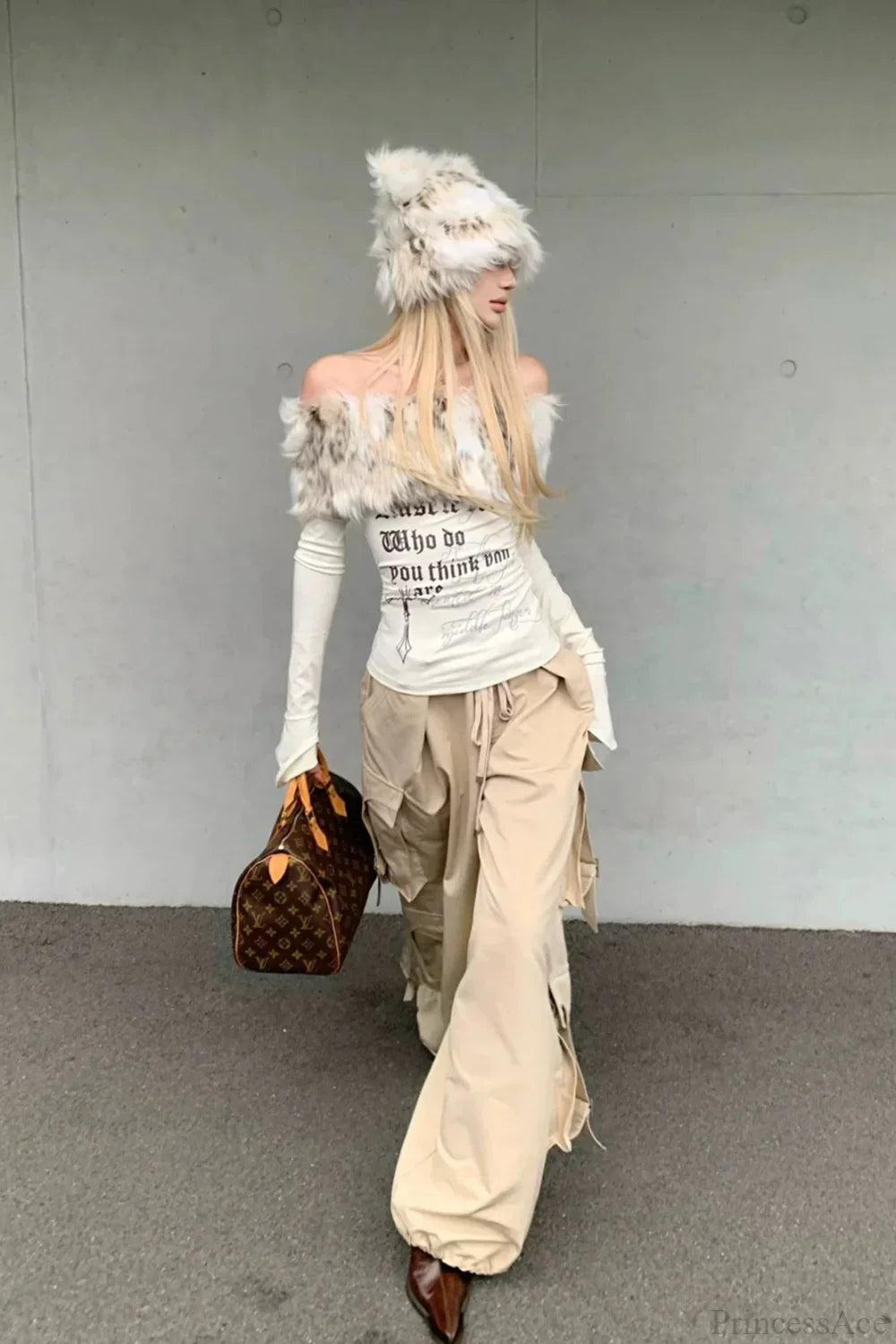 Y2K Sexy Letter Print Slim Long Sleeve Tee
