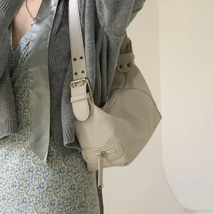 Y2K Style Trendy Motorcycle Shoulder Bag
