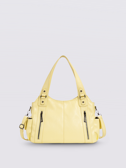 | Multi-Pocket Shoulder Bag, Adjustable Strap