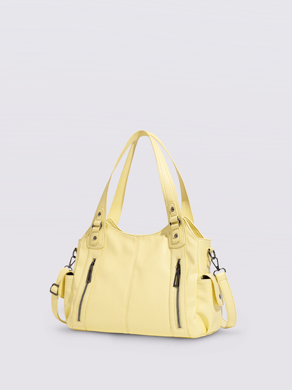 | Multi-Pocket Shoulder Bag, Adjustable Strap