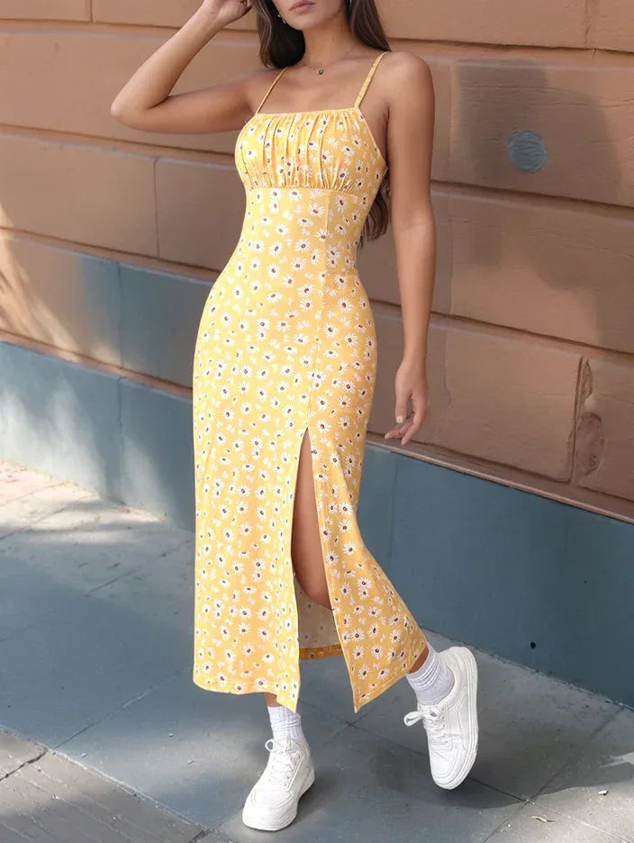 spaghetti strap mini summer dress