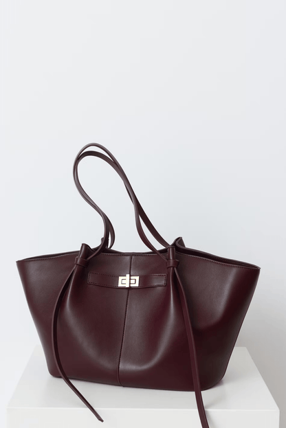 | Structured Shopper Bag, Gold-Tone Detail