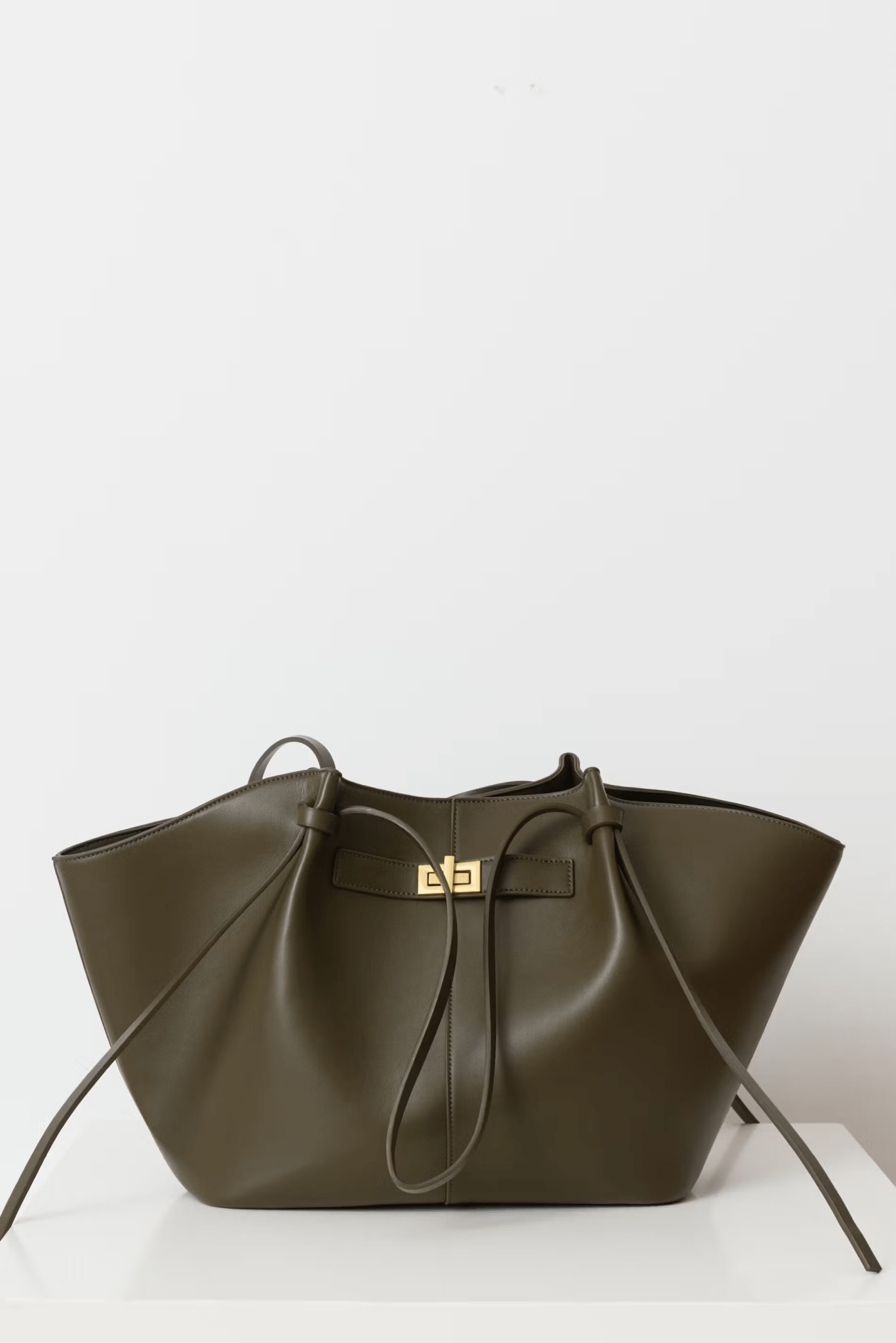 | Structured Shopper Bag, Gold-Tone Detail