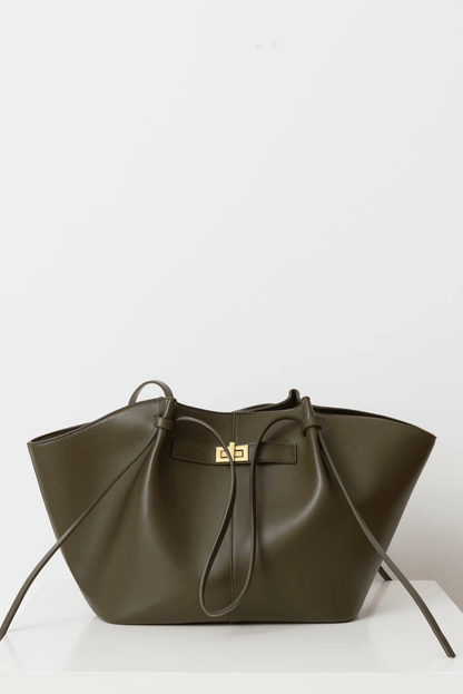 | Structured Shopper Bag, Gold-Tone Detail