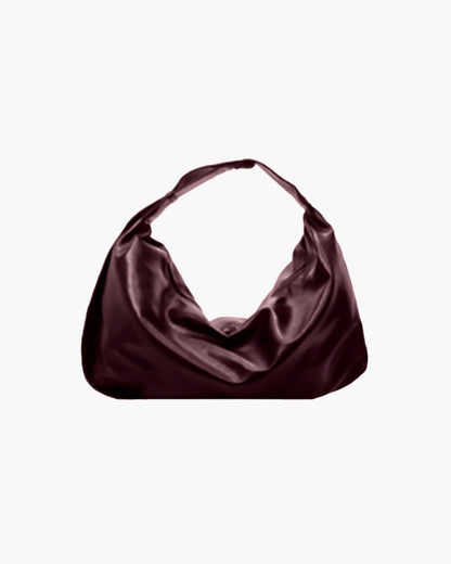 | Vegan Leather Shoulder Bag - Slouchy Tote