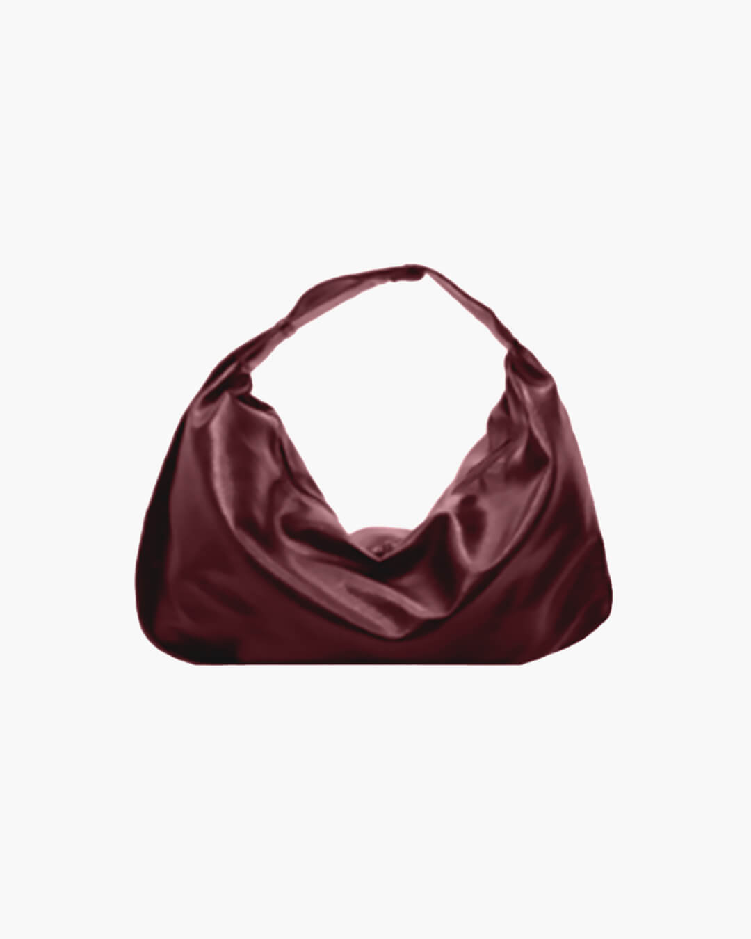 | Vegan Leather Shoulder Bag - Slouchy Tote