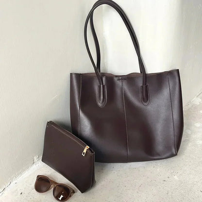 | Vegan Leather Tote Bag – Spacious Everyday Handbag