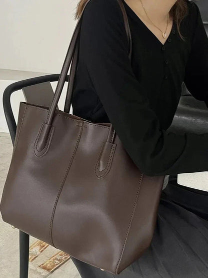 | Vegan Leather Tote Bag – Spacious Everyday Handbag