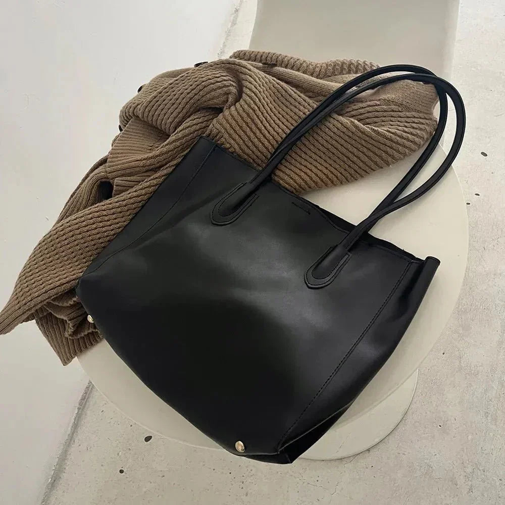 | Vegan Leather Tote Bag – Spacious Everyday Handbag