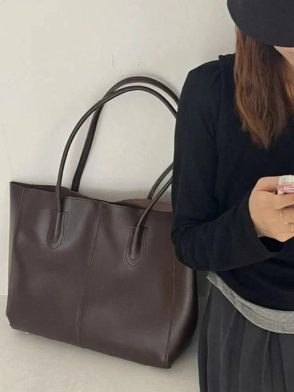 | Vegan Leather Tote Bag – Spacious Everyday Handbag