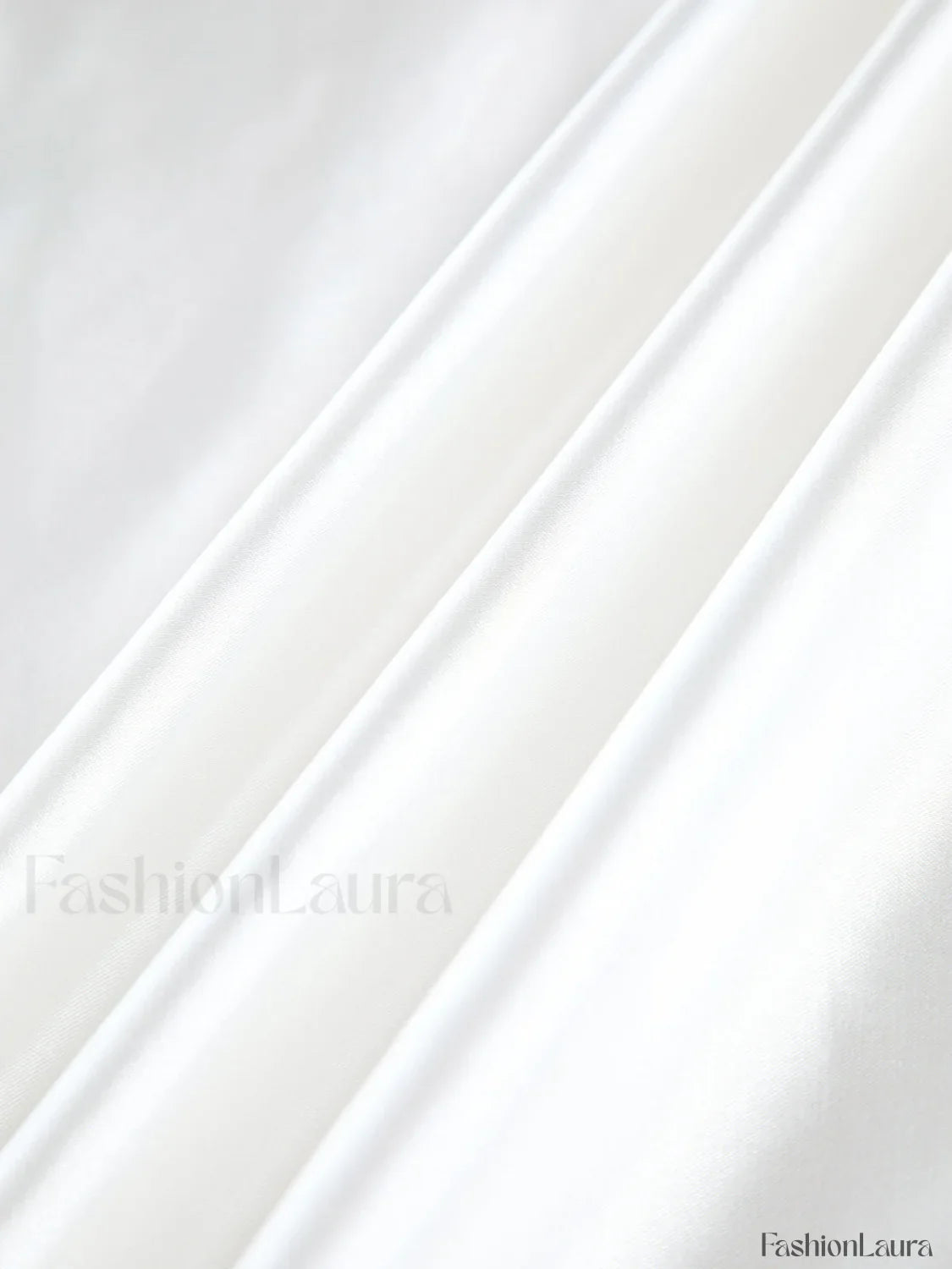 Zippered Satin Graceful A-Line Midi Skirt